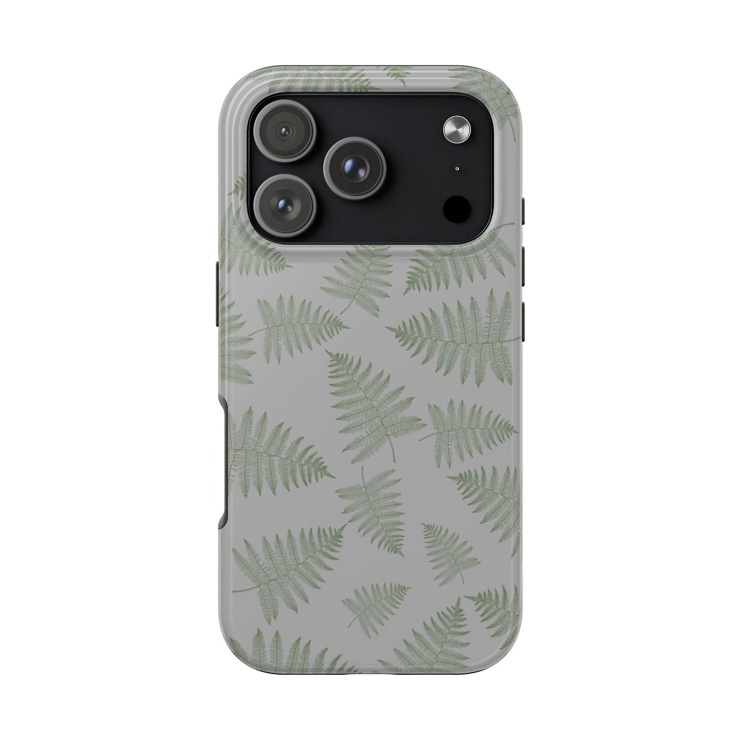 The Bracken Phone Case featuring illustrated fern pattern by Kempain-iPhone 17 Pro.