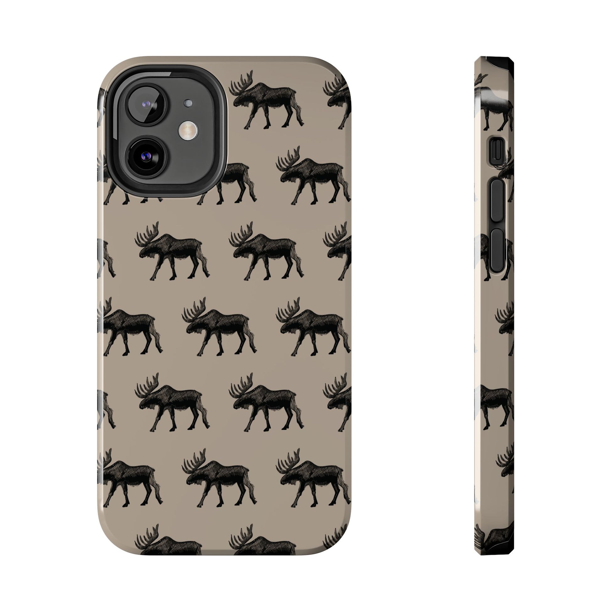 The Bull Moose pattern design Phone Case by Kempain-iPhone 12 Mini