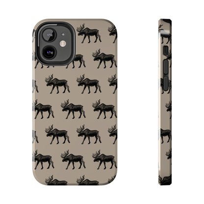 The Bull Moose pattern design Phone Case by Kempain-iPhone 12 Mini