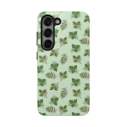 The Field Guide for Phone Case featuring poison ivy, poison oak, and poison sumac pattern by Kempain-Samsung Galaxy S23-