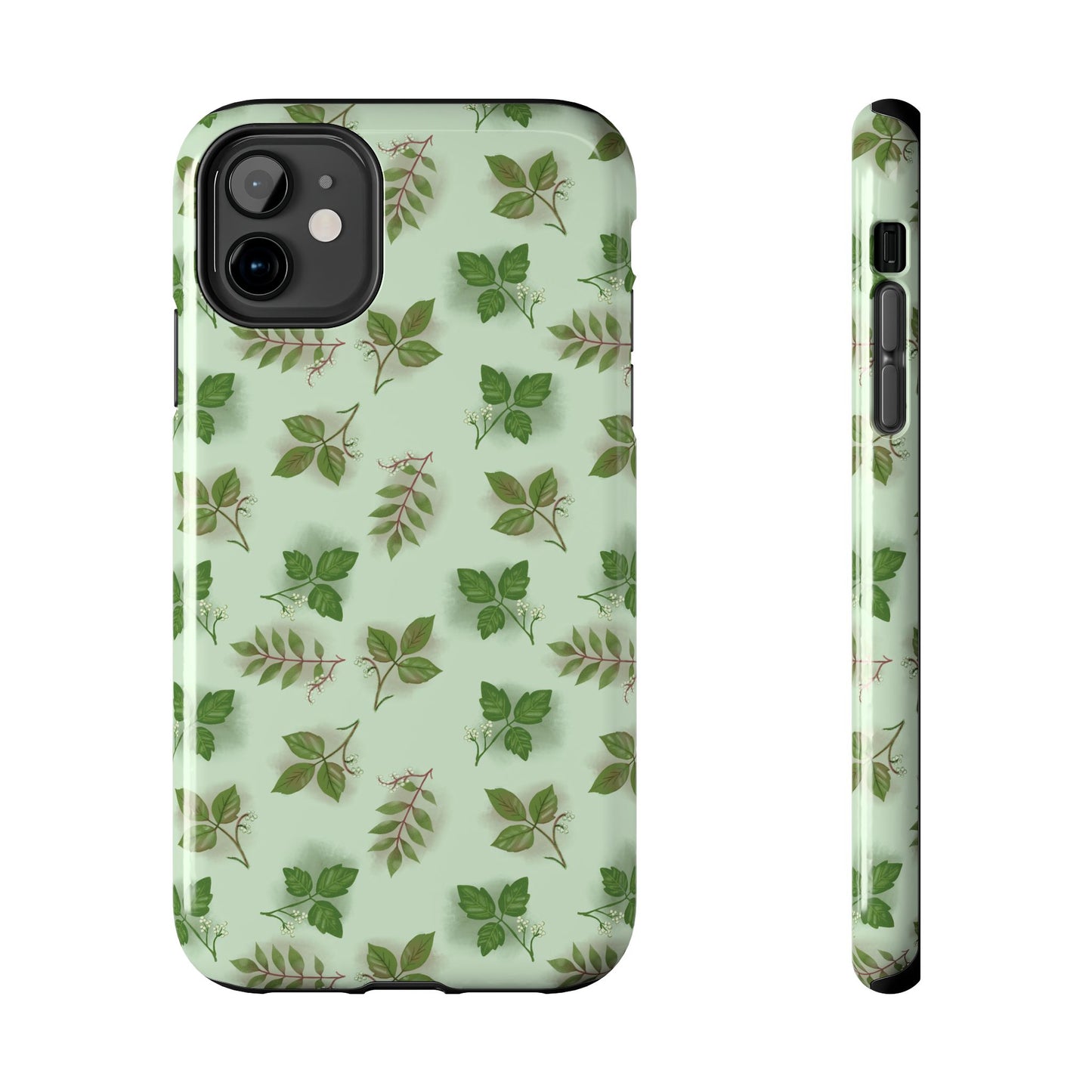 The Field Guide for Phone Case featuring poison ivy, poison oak, and poison sumac pattern by Kempain-iPhone 11-