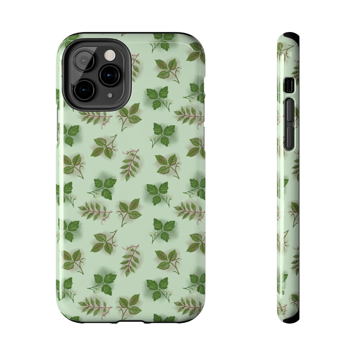 The Field Guide for Phone Case featuring poison ivy, poison oak, and poison sumac pattern by Kempain-iPhone 11 Pro-