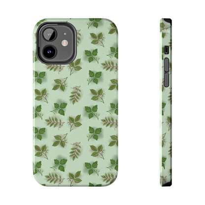 The Field Guide for Phone Case featuring poison ivy, poison oak, and poison sumac pattern by Kempain-iPhone 12-