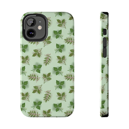 The Field Guide for Phone Case featuring poison ivy, poison oak, and poison sumac pattern by Kempain-iPhone 12 Mini-