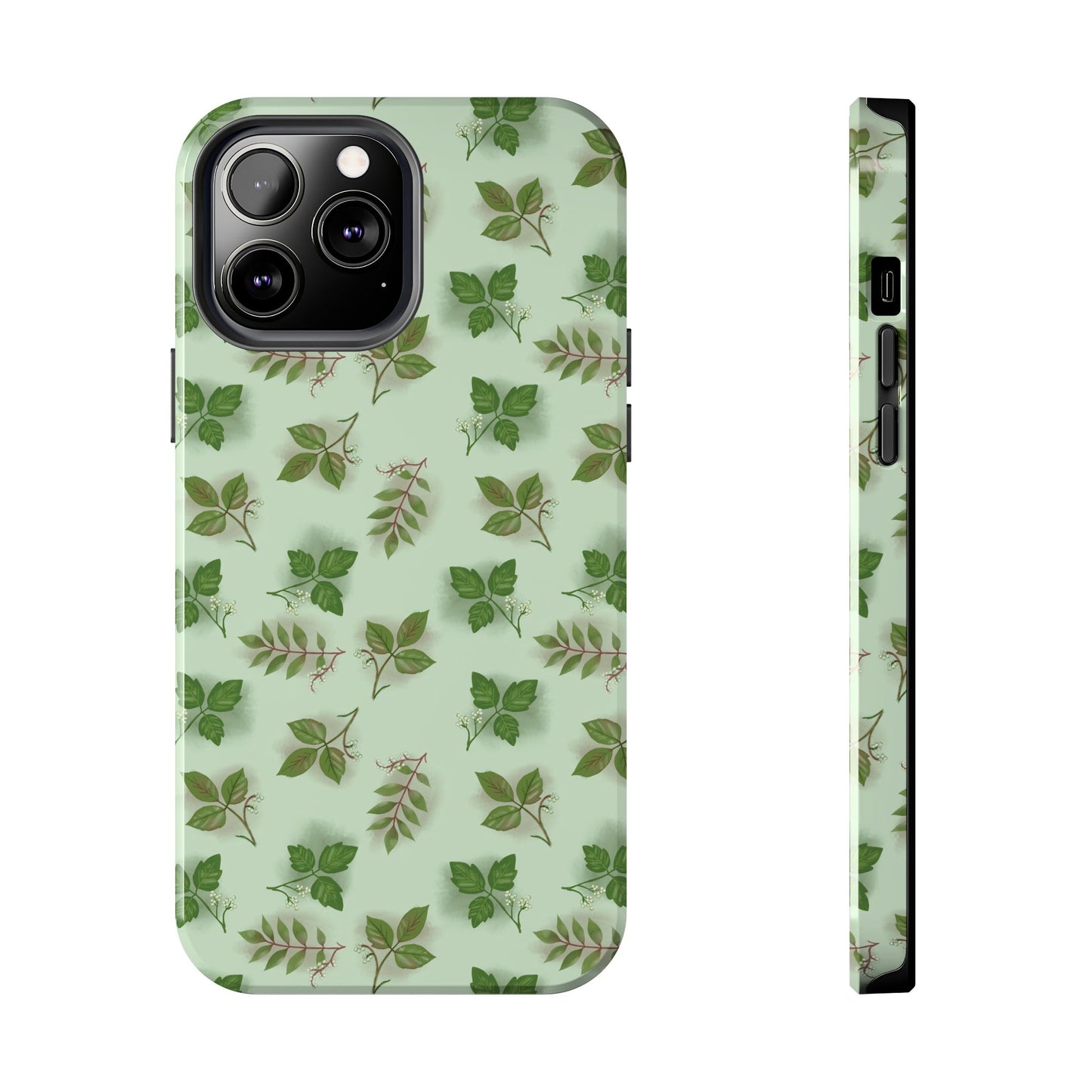 The Field Guide for Phone Case featuring poison ivy, poison oak, and poison sumac pattern by Kempain-iPhone 13 Pro Max-