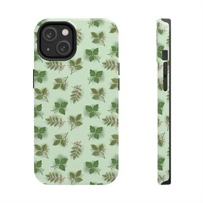 The Field Guide for Phone Case featuring poison ivy, poison oak, and poison sumac pattern by Kempain-iPhone 14-