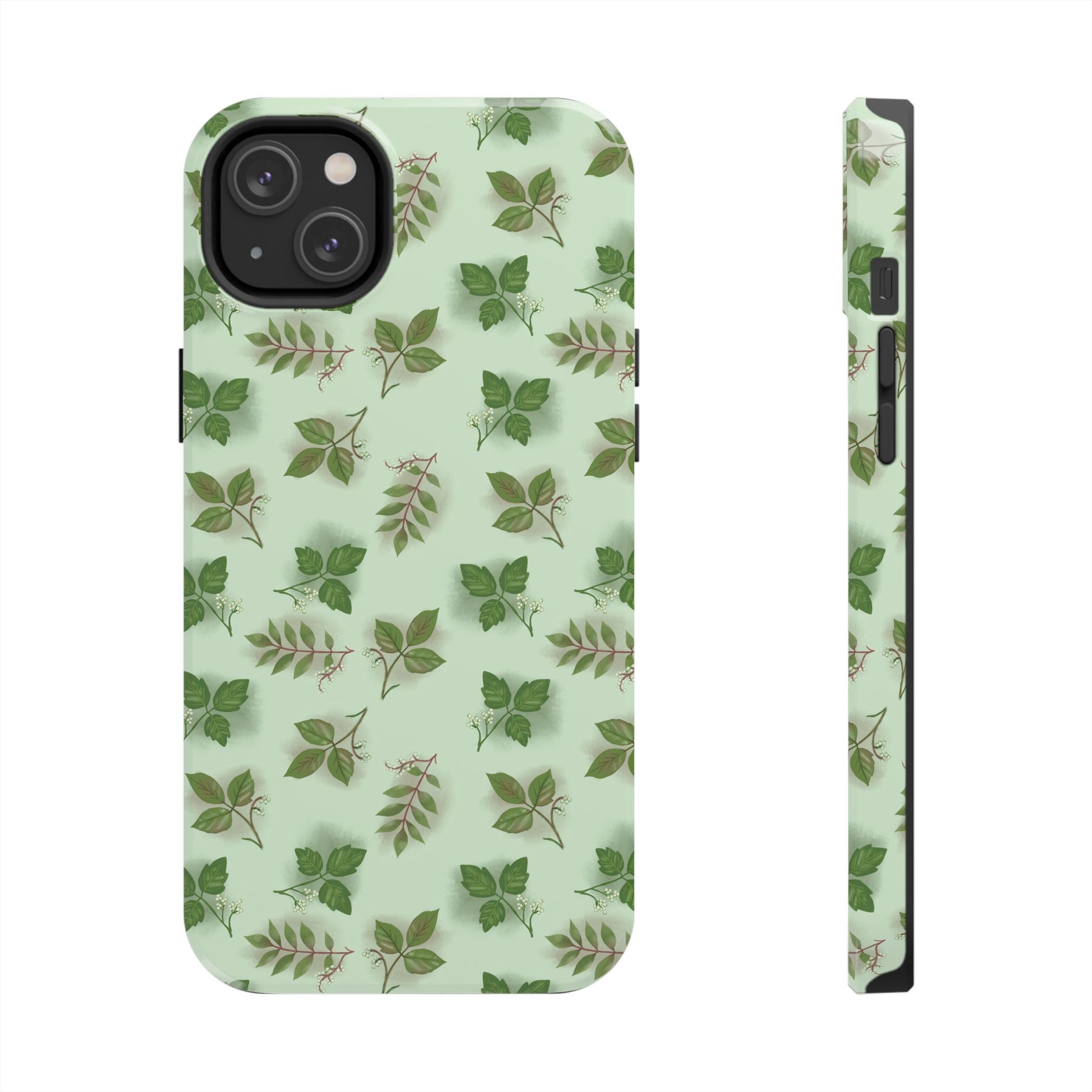 The Field Guide for Phone Case featuring poison ivy, poison oak, and poison sumac pattern by Kempain-iPhone 14 Plus-