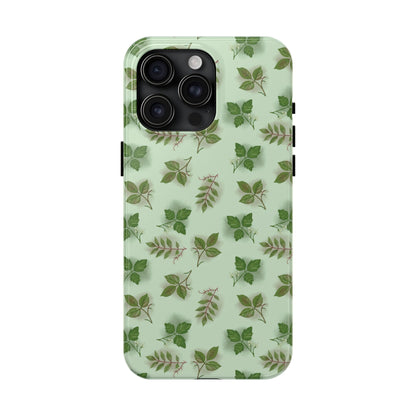 The Field Guide for Phone Case featuring poison ivy, poison oak, and poison sumac pattern by Kempain-iPhone 15 Pro Max-