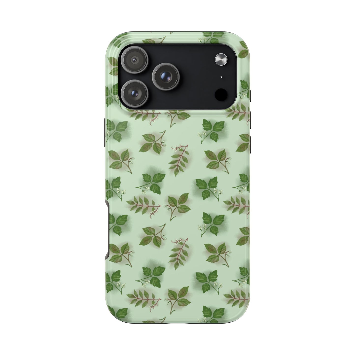 The Field Guide for Phone Case featuring poison ivy, poison oak, and poison sumac pattern by Kempain-iPhone 17 Pro Max-