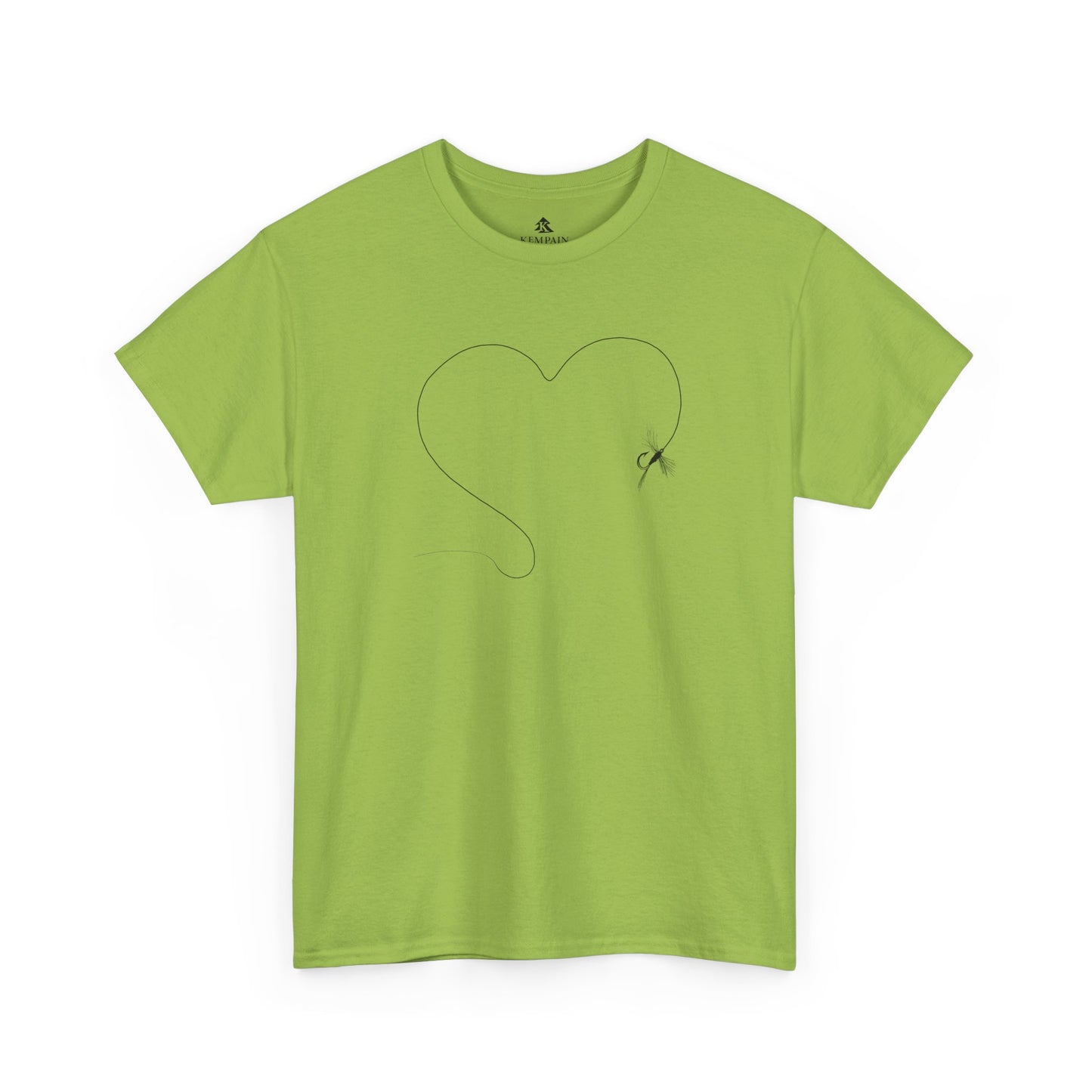The Fly Fishing Heart T-Shirt for Kiwi by Kempain