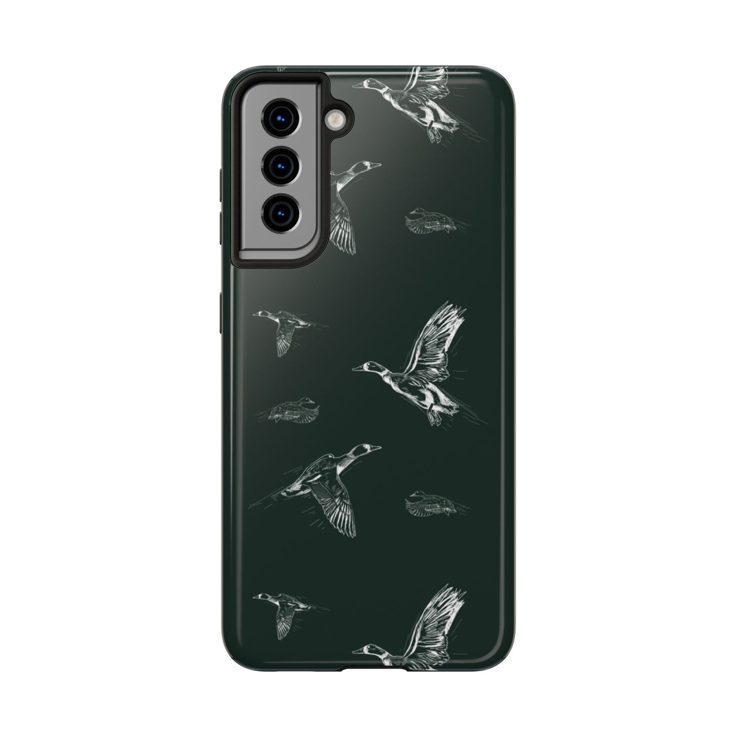 The Flyway Study flying ducks waterfowl pattern design for Phone Case by Kempain-Samsung Galaxy S21-