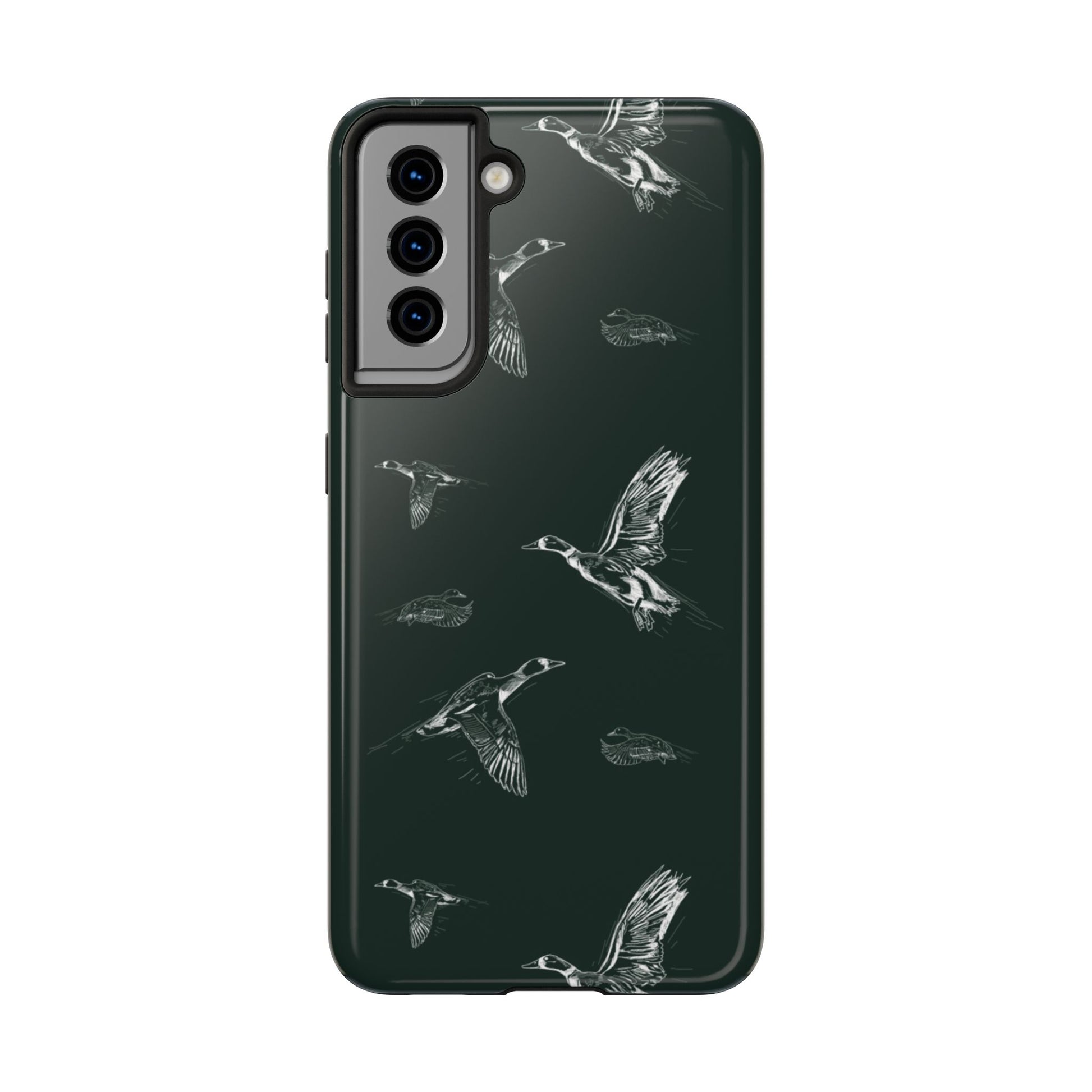 The Flyway Study flying ducks waterfowl pattern design for Phone Case by Kempain-Samsung Galaxy S21-