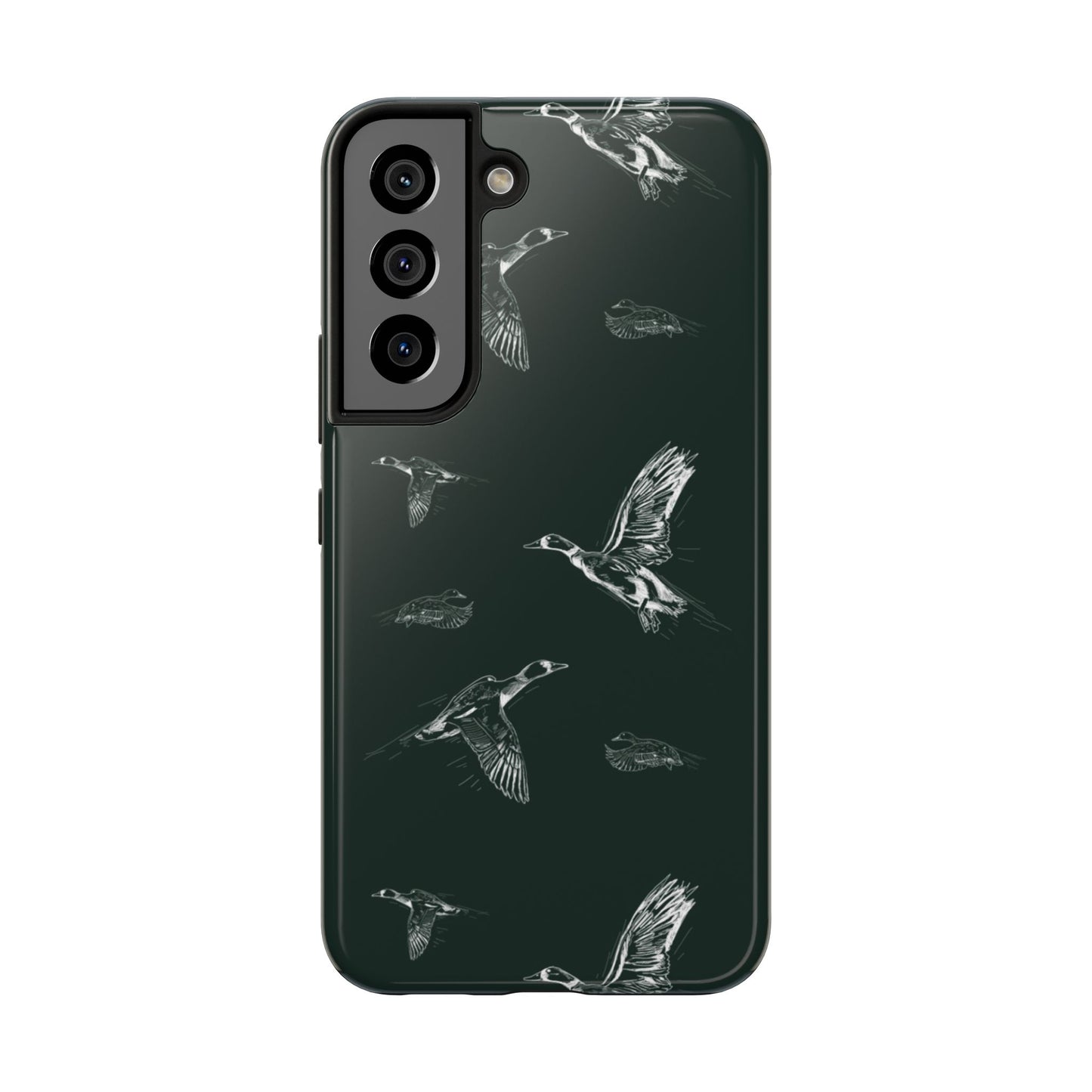 The Flyway Study flying ducks waterfowl pattern design for Phone Case by Kempain-Samsung Galaxy S22-