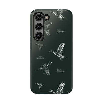 The Flyway Study flying ducks waterfowl pattern design for Phone Case by Kempain-Samsung Galaxy S23-