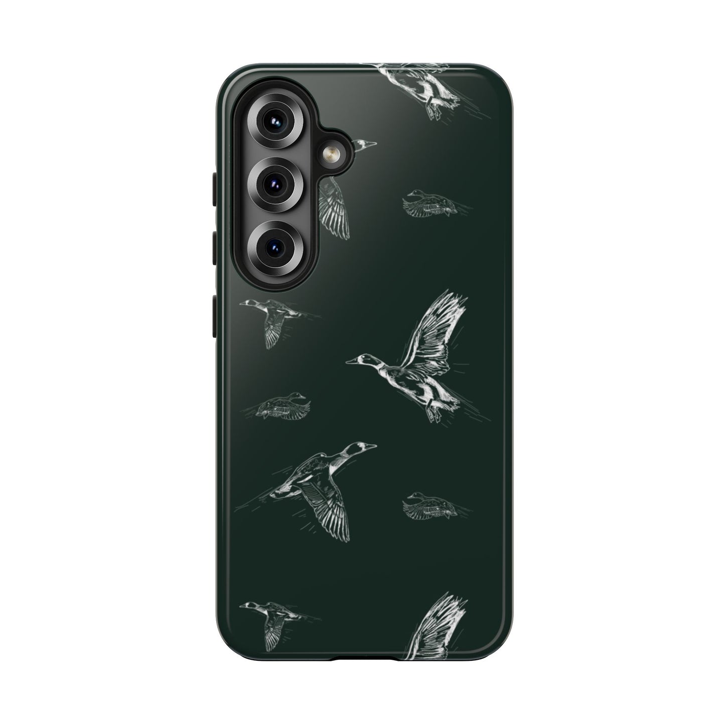 The Flyway Study flying ducks waterfowl pattern design for Phone Case by Kempain-Samsung Galaxy S25-