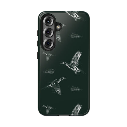 The Flyway Study flying ducks waterfowl pattern design for Phone Case by Kempain-Samsung Galaxy S25-