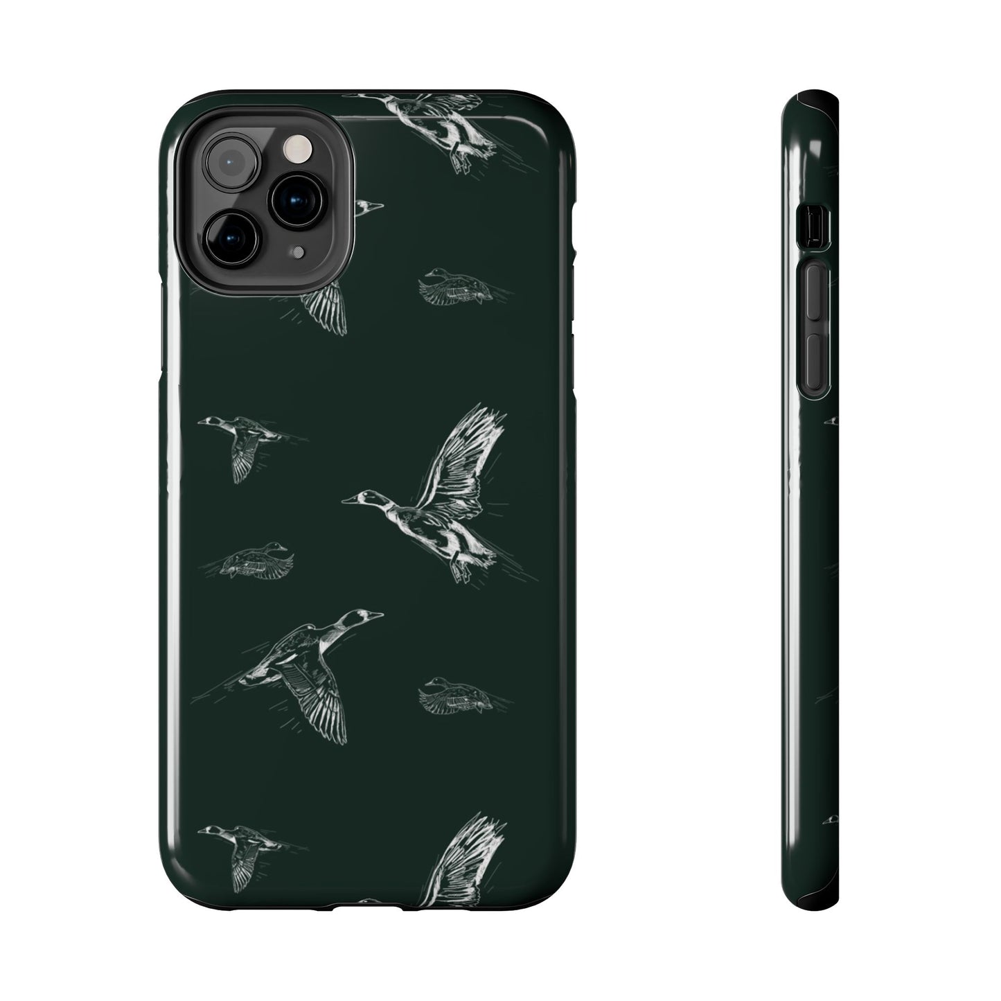 The Flyway Study flying ducks waterfowl pattern design for Phone Case by Kempain-iPhone 11 Pro Max-