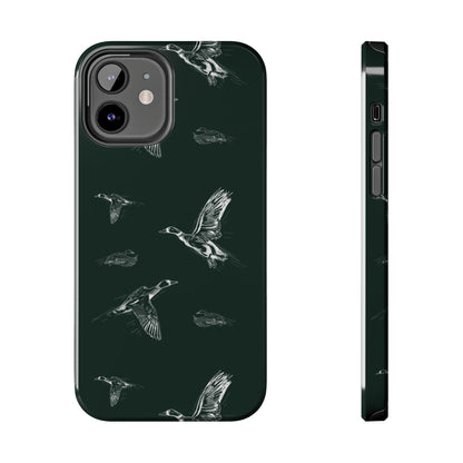 The Flyway Study flying ducks waterfowl pattern design for Phone Case by Kempain-iPhone 12-