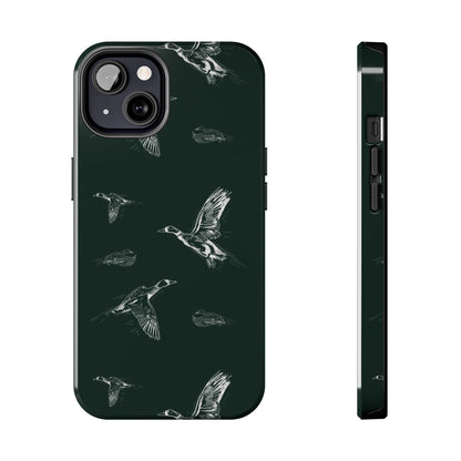 The Flyway Study flying ducks waterfowl pattern design for Phone Case by Kempain-iPhone 13-