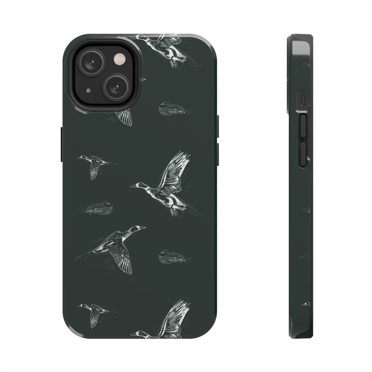 The Flyway Study flying ducks waterfowl pattern design for Phone Case by Kempain-iPhone 14-