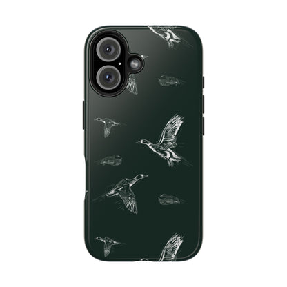 The Flyway Study flying ducks waterfowl pattern design for Phone Case by Kempain-iPhone 16-