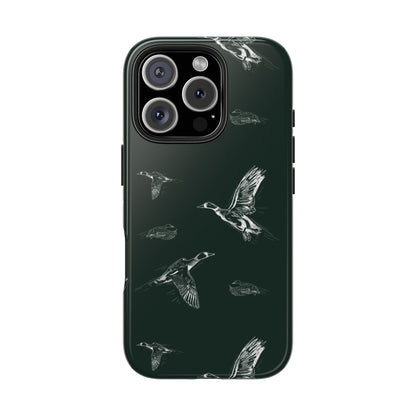 The Flyway Study flying ducks waterfowl pattern design for Phone Case by Kempain-iPhone 16 Pro-