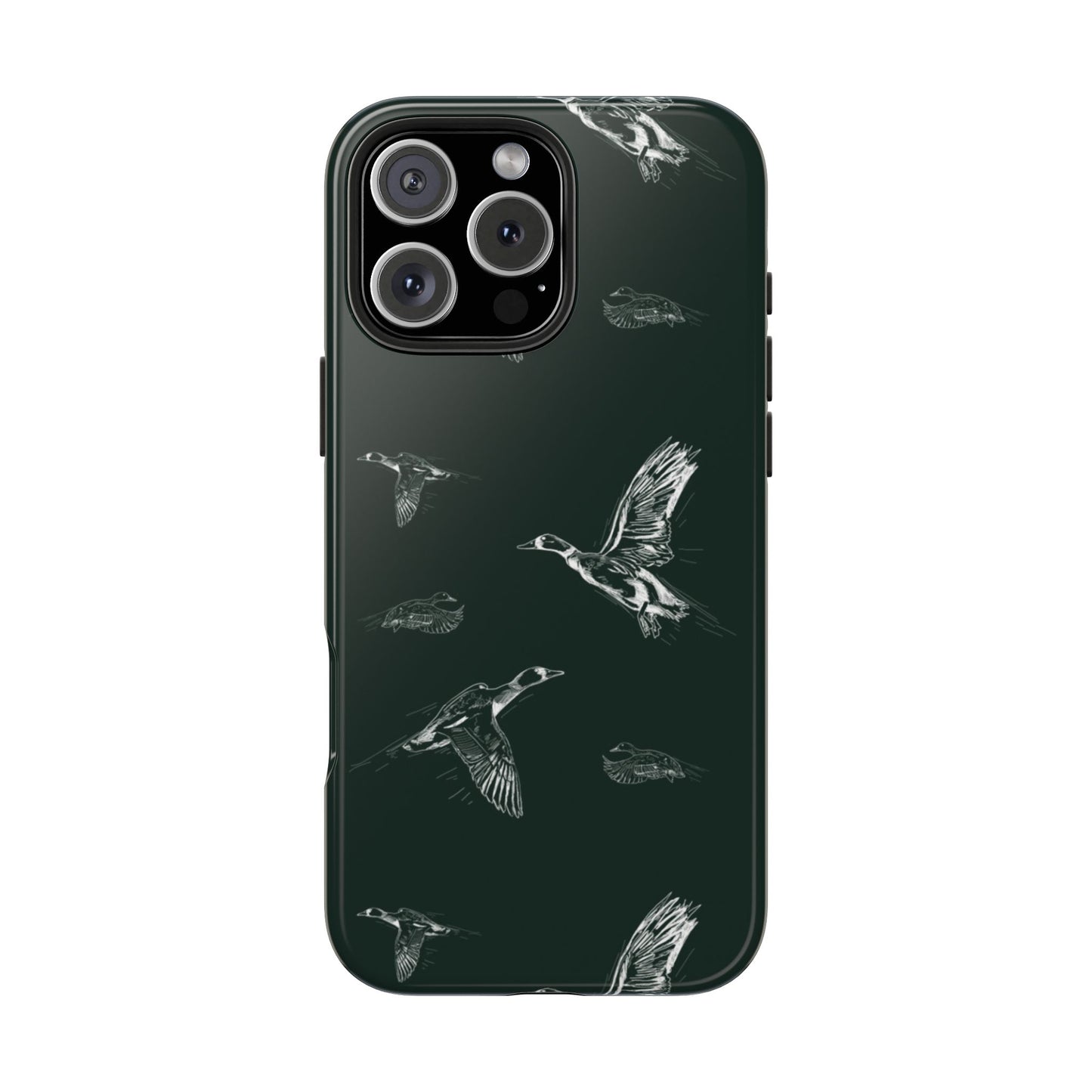 The Flyway Study flying ducks waterfowl pattern design for Phone Case by Kempain-iPhone 16 Pro Max-