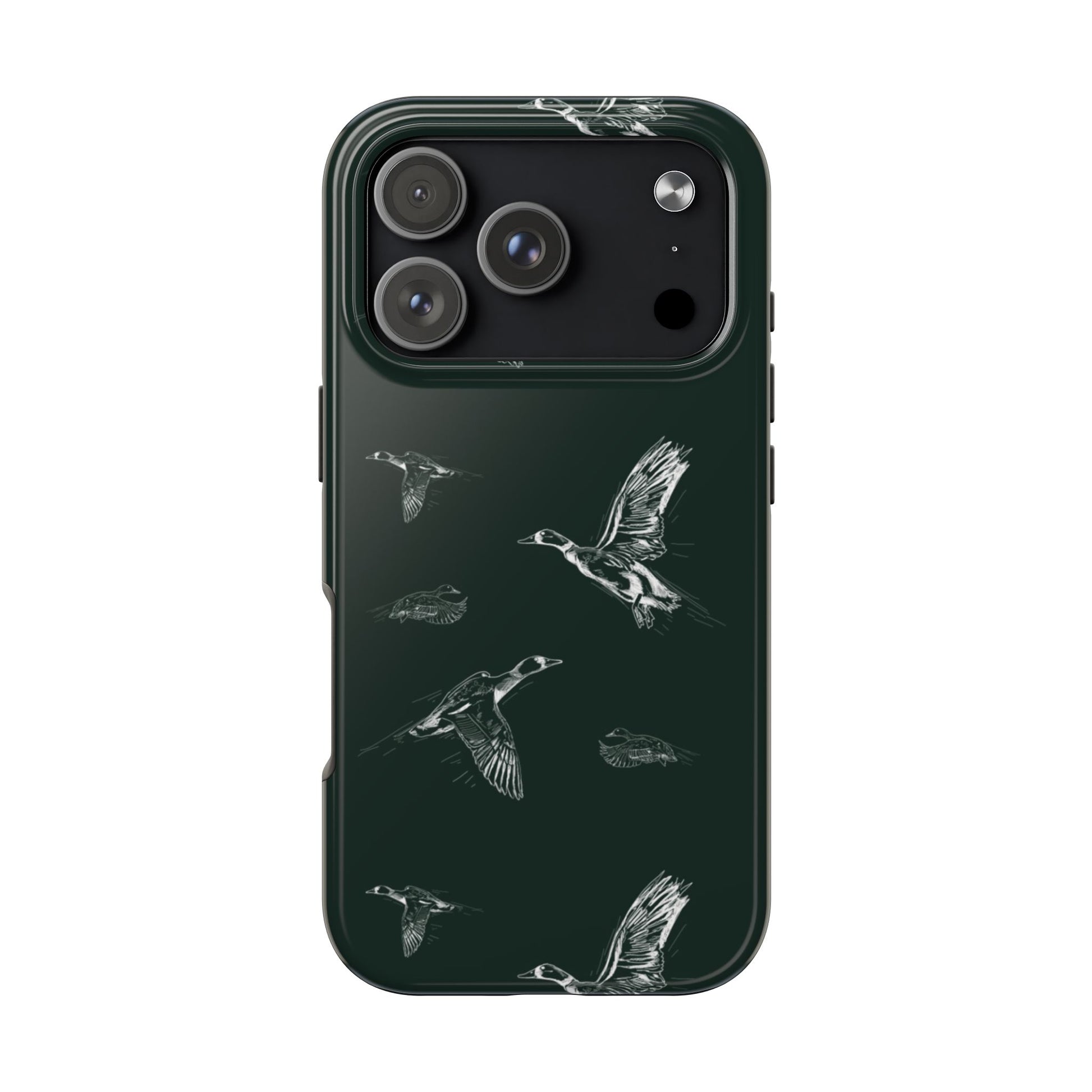The Flyway Study flying ducks waterfowl pattern design for Phone Case by Kempain-iPhone 17 Pro-
