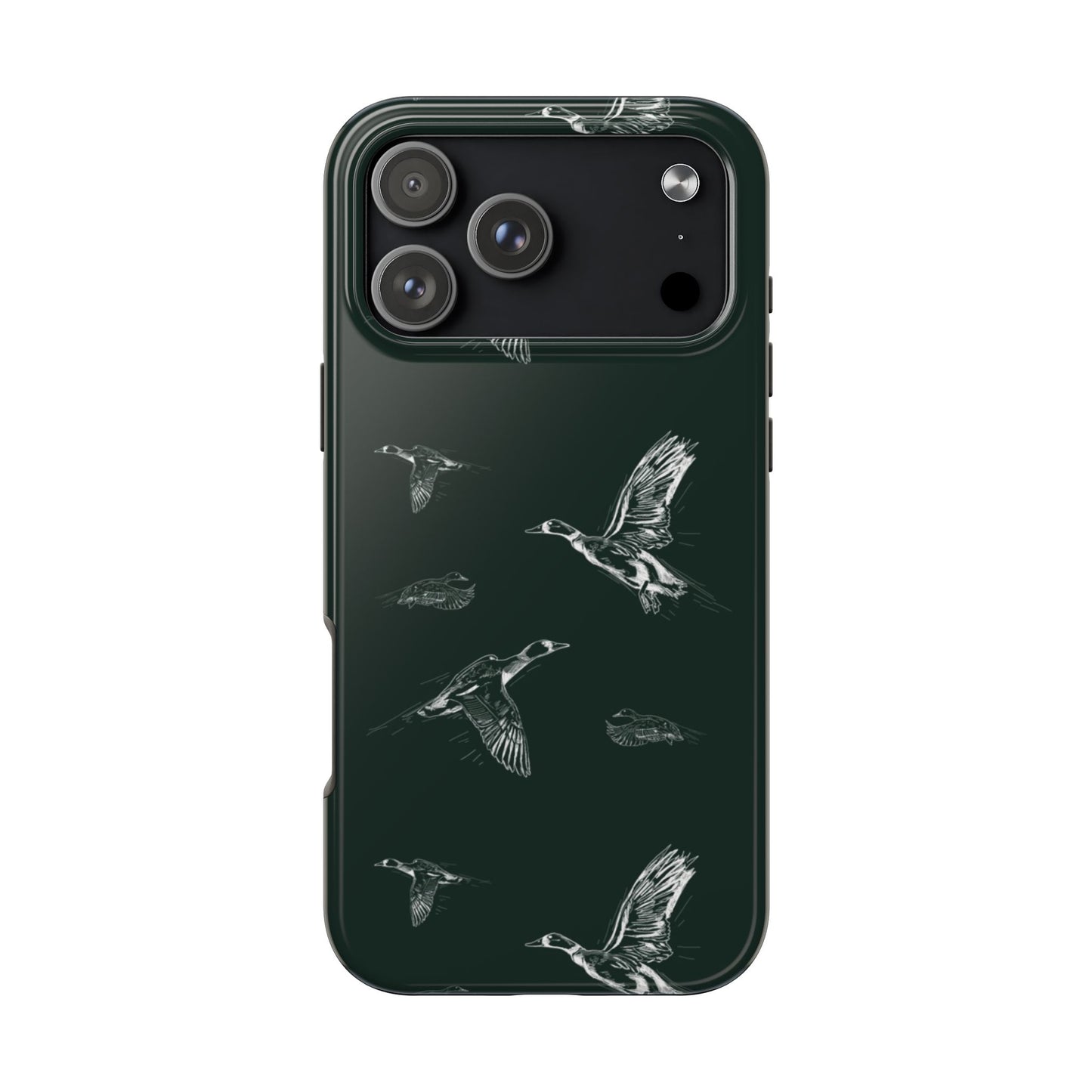 The Flyway Study flying ducks waterfowl pattern design for Phone Case by Kempain-iPhone 17 Pro Max-
