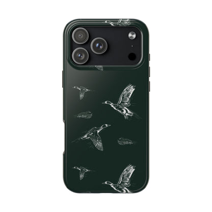 The Flyway Study flying ducks waterfowl pattern design for Phone Case by Kempain-iPhone 17 Pro Max-