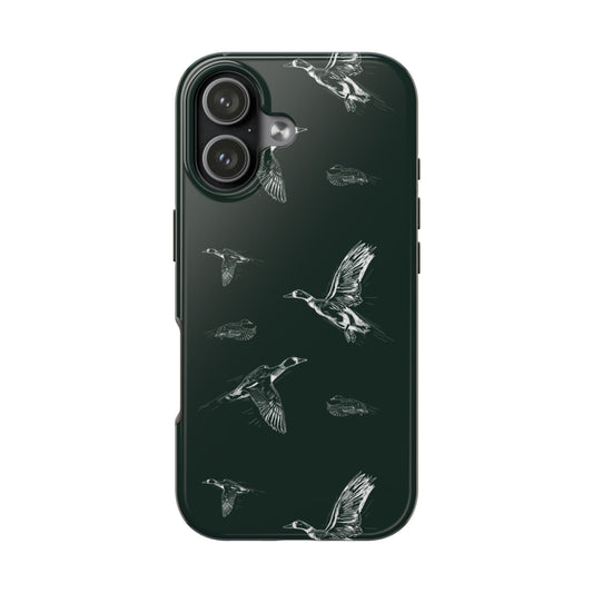 The Flyway Study flying ducks waterfowl pattern design for Phone Case by Kempain-iPhone 17-