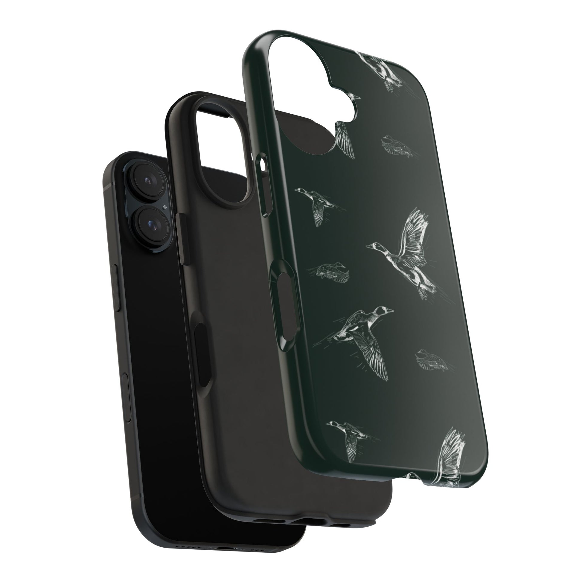 The Flyway Study flying ducks waterfowl pattern design for Phone Case by Kempain-