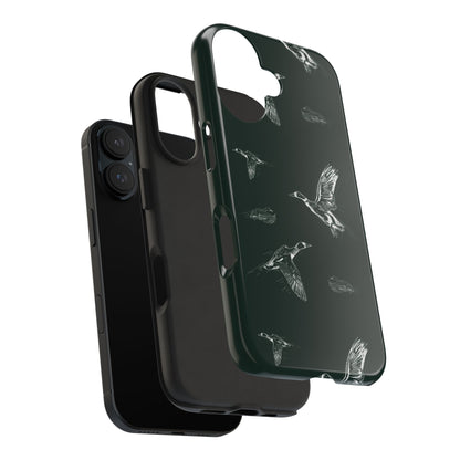 The Flyway Study flying ducks waterfowl pattern design for Phone Case by Kempain-