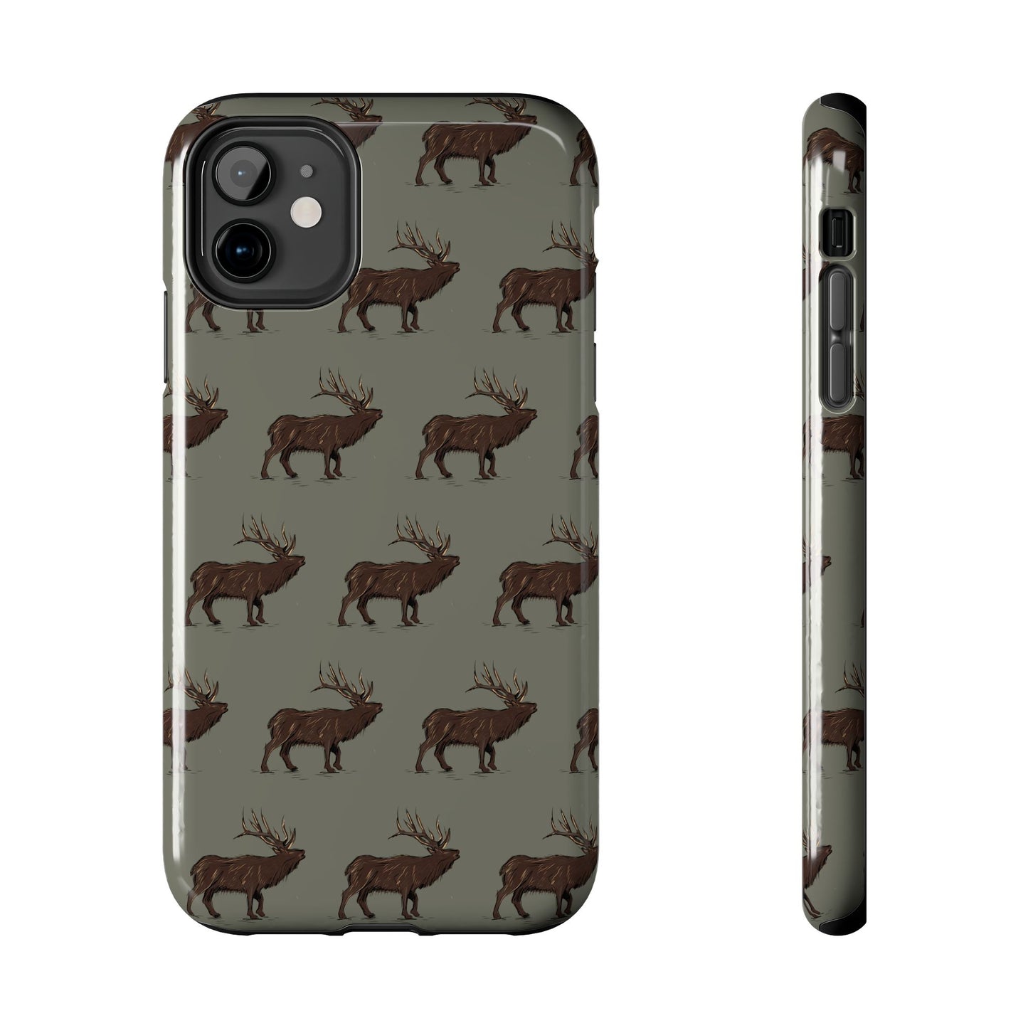 The High Country Elk pattern design for Phone Case by Kempain-iPhone 11-