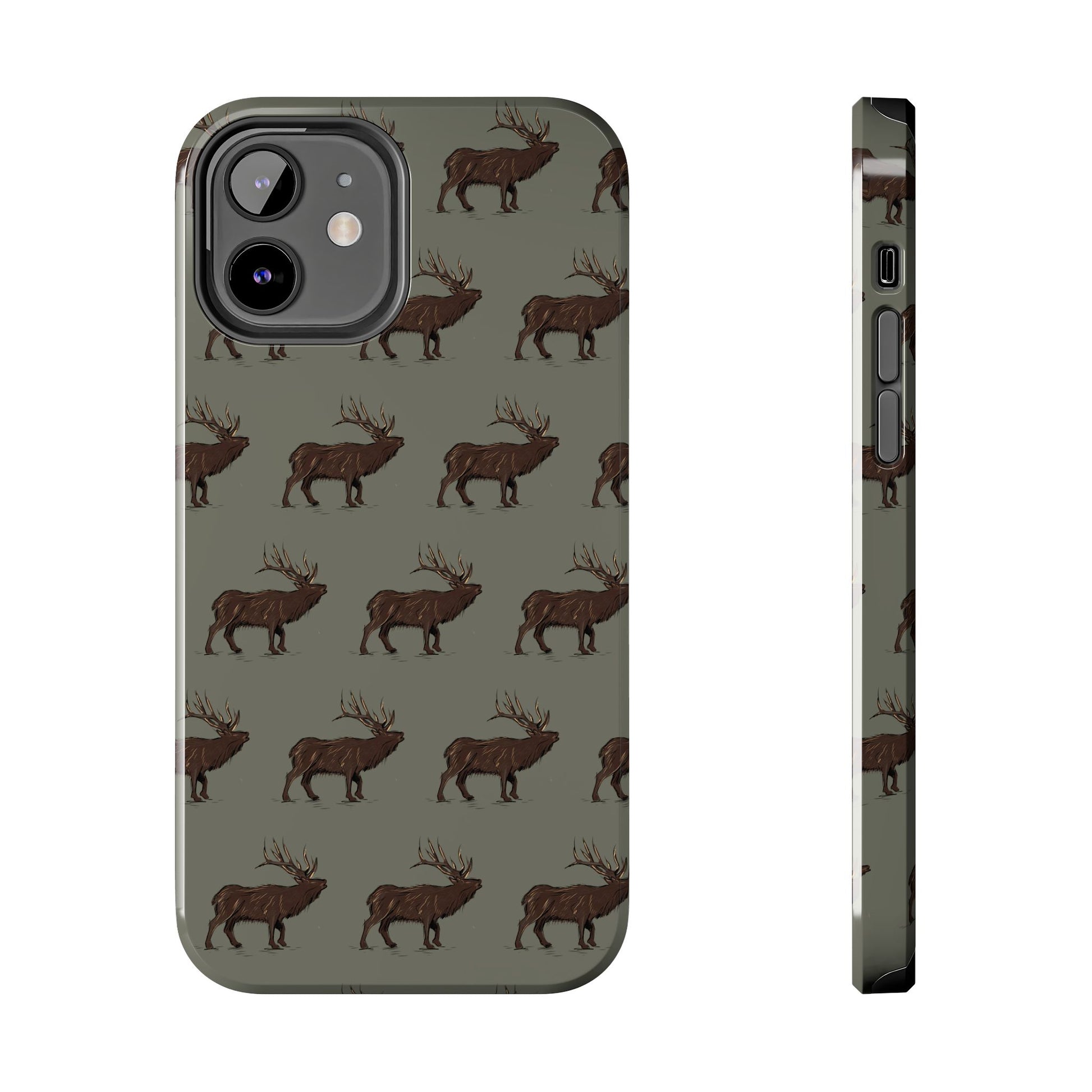 The High Country Elk pattern design for Phone Case by Kempain-iPhone 12-