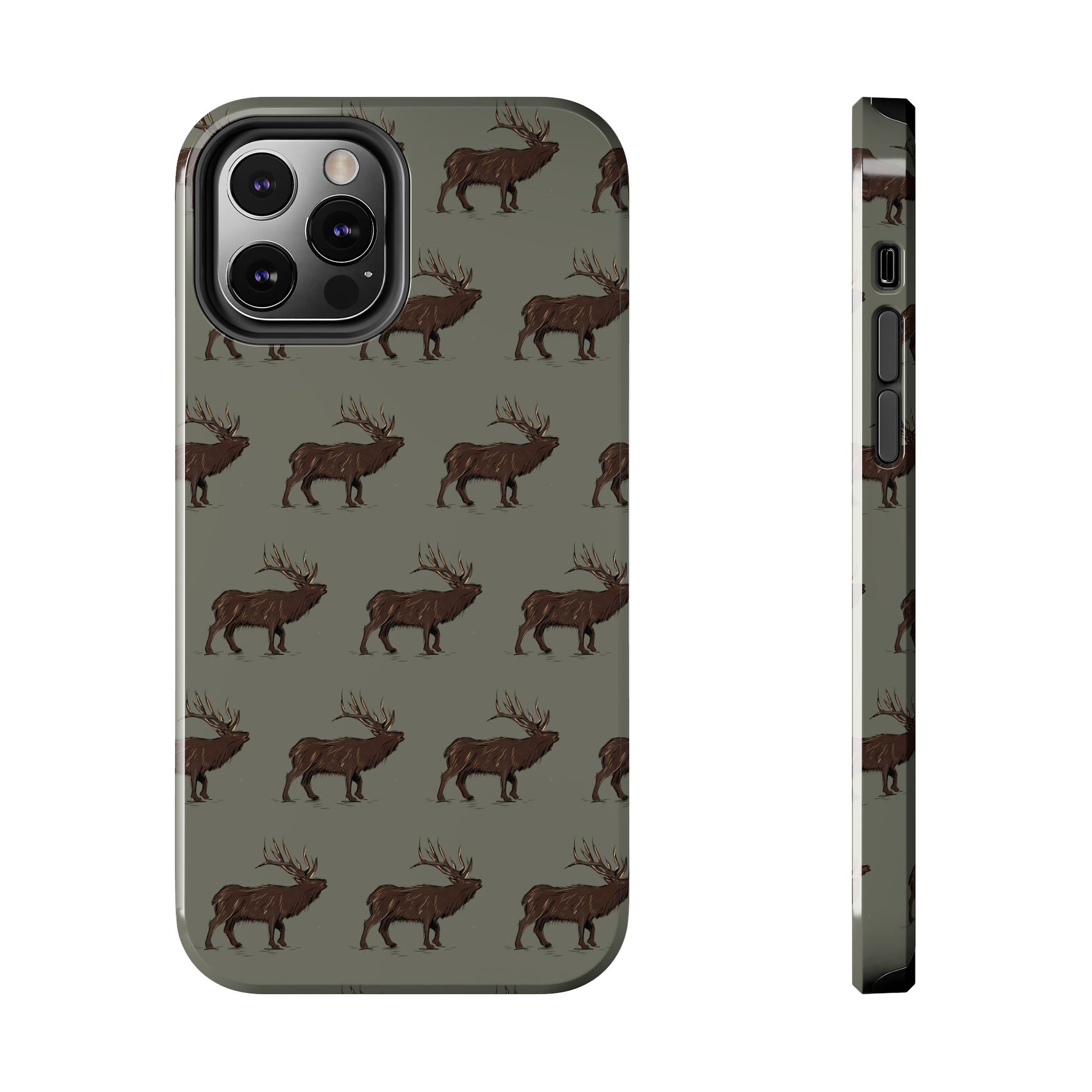 The High Country Elk pattern design for Phone Case by Kempain-iPhone 12 Pro-