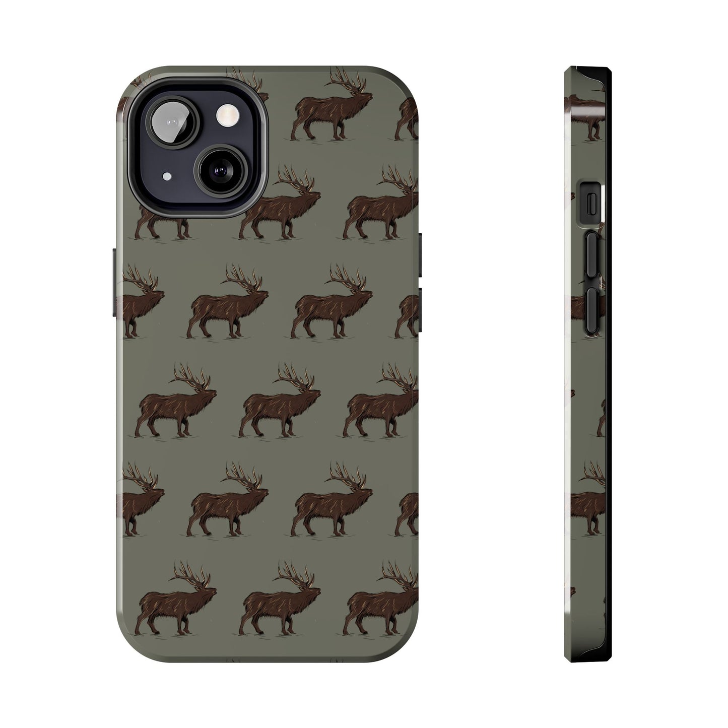 The High Country Elk pattern design for Phone Case by Kempain-iPhone 13-