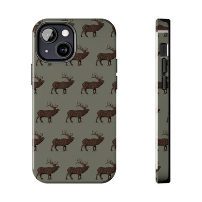 The High Country Elk pattern design for Phone Case by Kempain-iPhone 13 Mini-