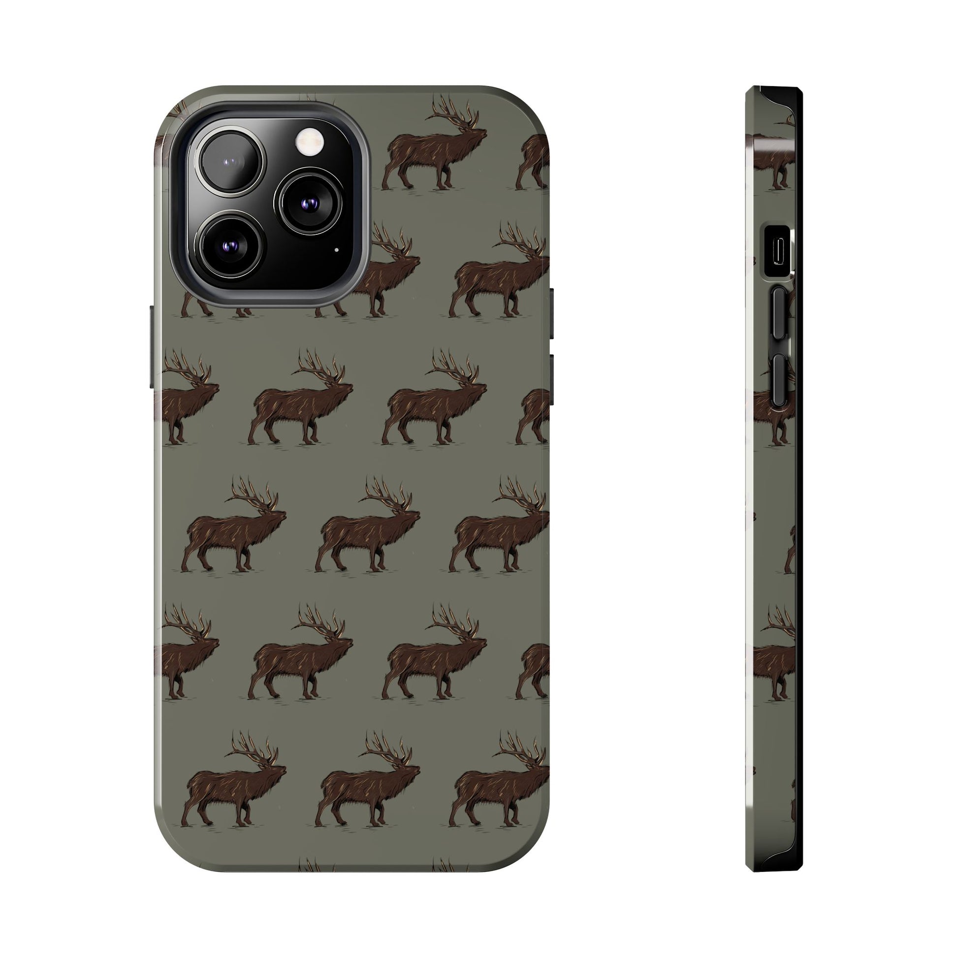 The High Country Elk pattern design for Phone Case by Kempain-iPhone 13 Pro Max-