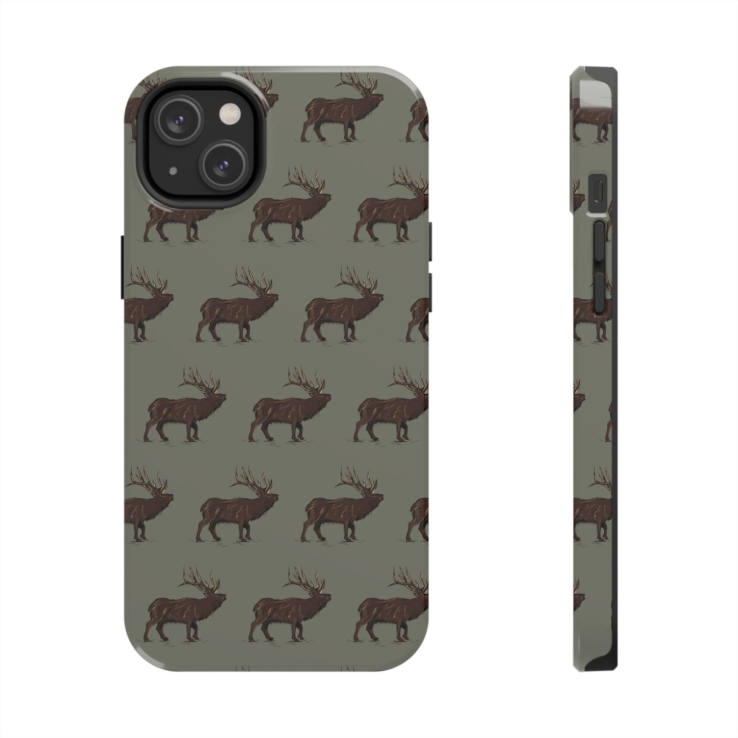 The High Country Elk pattern design for Phone Case by Kempain-iPhone 14 Plus-
