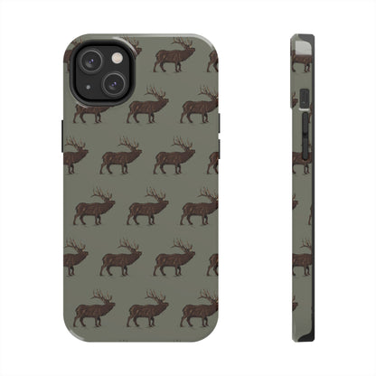 The High Country Elk pattern design for Phone Case by Kempain-iPhone 14 Plus-
