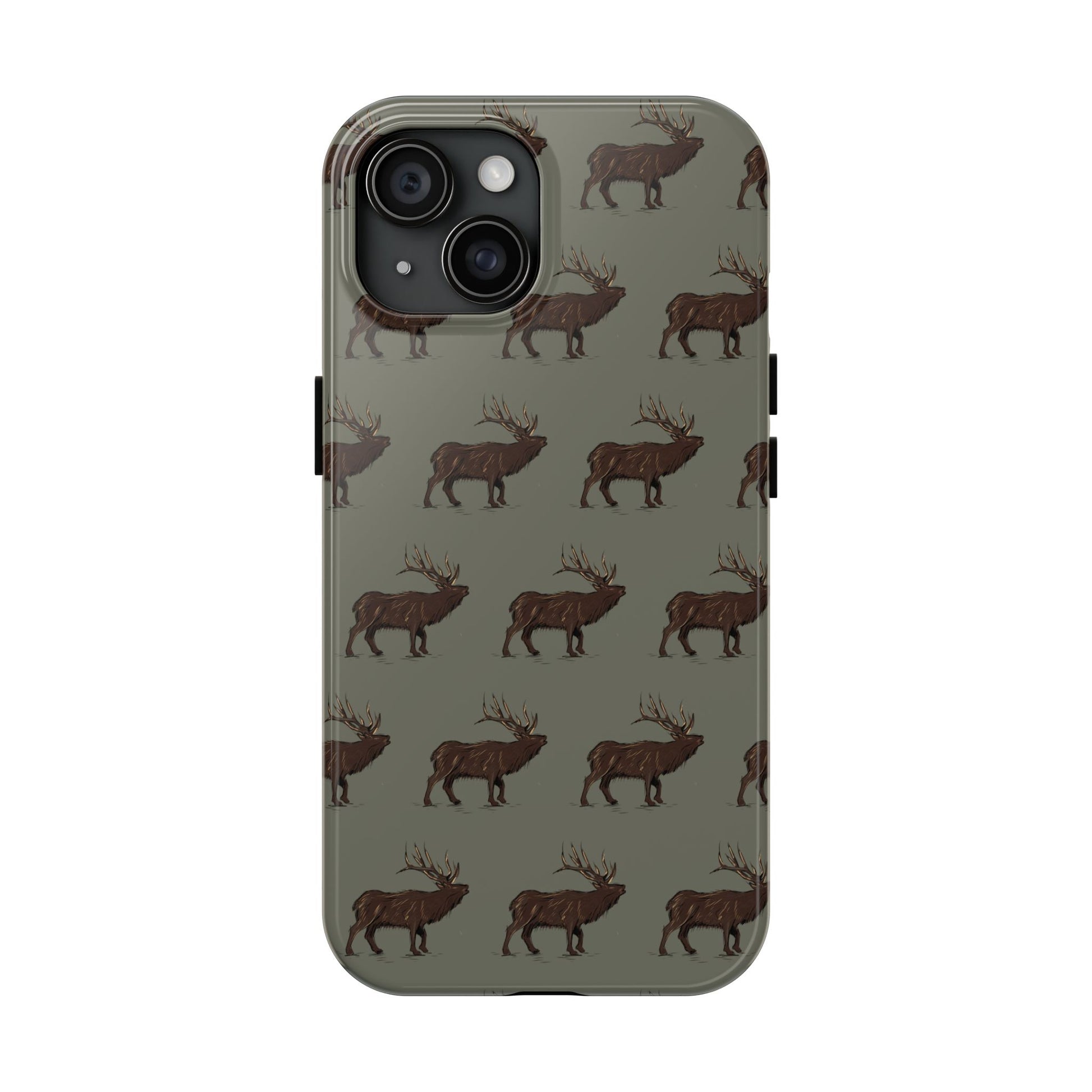 The High Country Elk pattern design for Phone Case by Kempain-iPhone 15-