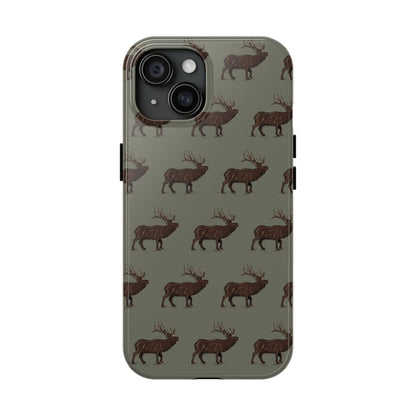 The High Country Elk pattern design for Phone Case by Kempain-iPhone 15-