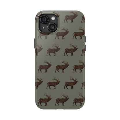 The High Country Elk pattern design for Phone Case by Kempain-iPhone 15 Plus-