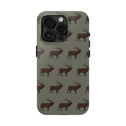 The High Country Elk pattern design for Phone Case by Kempain-iPhone 15 Pro-