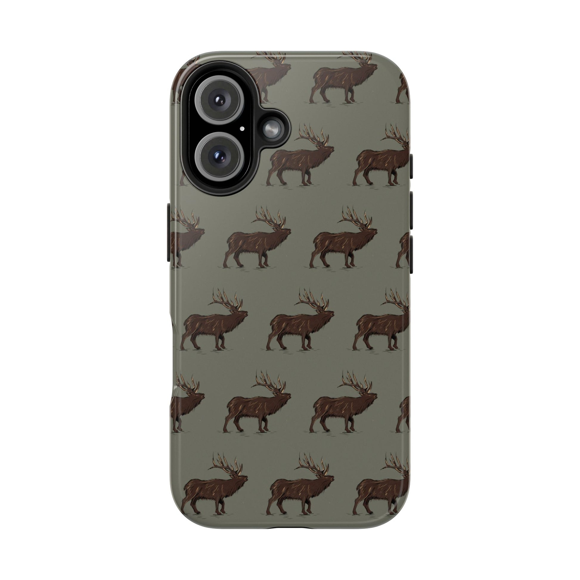 The High Country Elk pattern design for Phone Case by Kempain-iPhone 16-