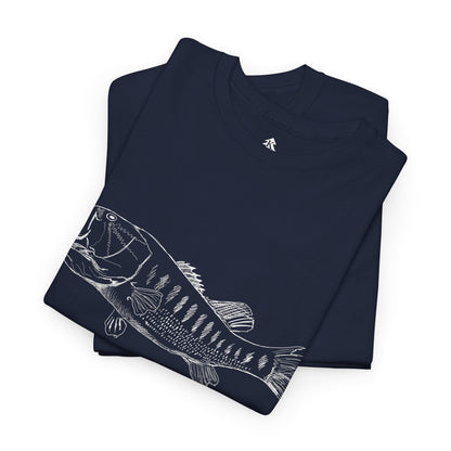 The Largemouth Bass 100 percent cotton Unisex T-Shirt by Kempain, , available in sizes Small through 5XL.
