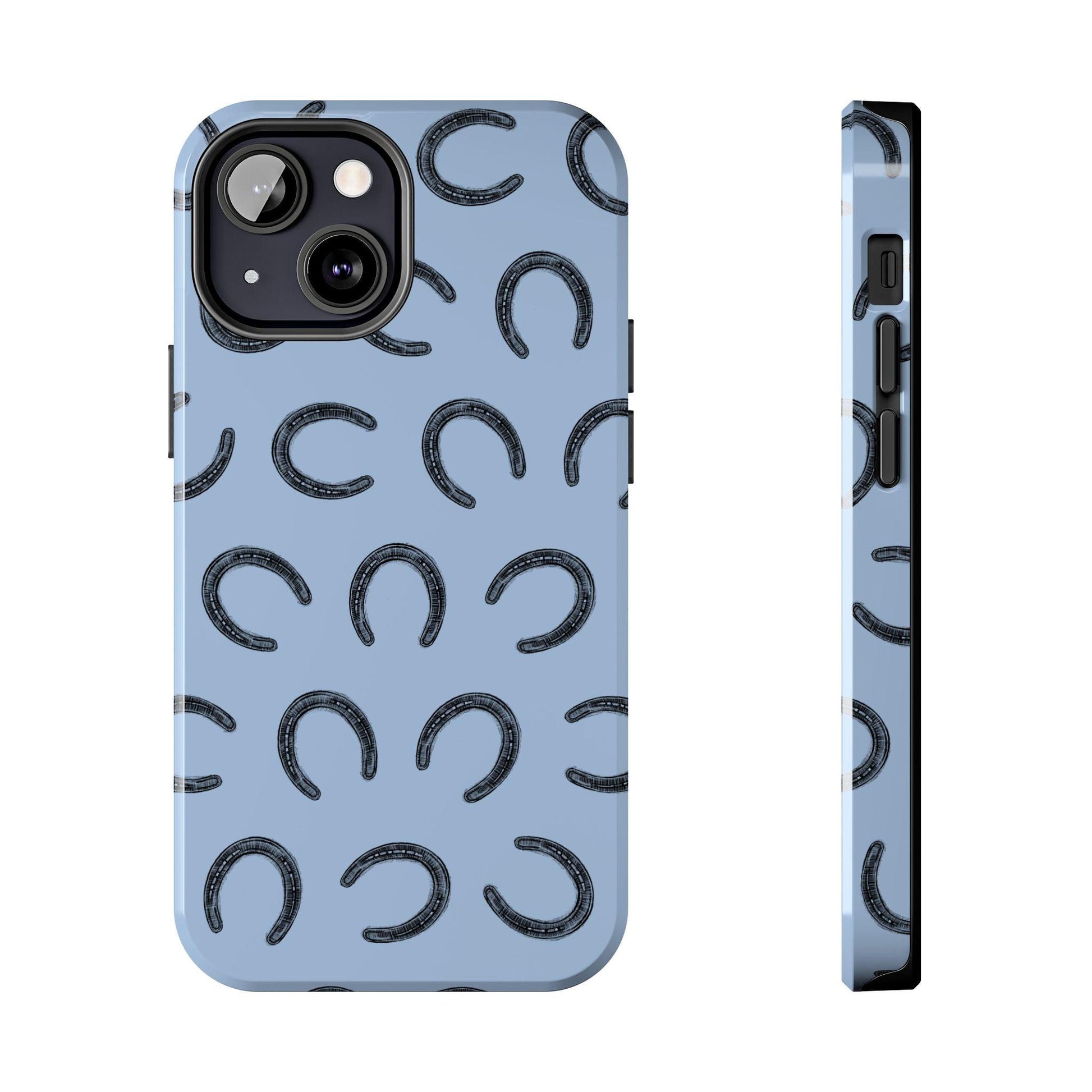 The Lucky Horseshoe Phone Case for iPhone 13 Mini by Kempain Family Outfitters.