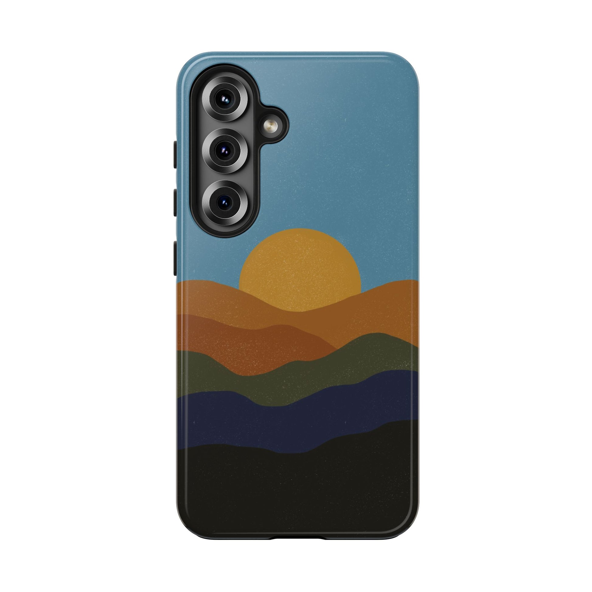 The Mountain Sunset Phone Case for Samsung Galaxy S25 by Kempain