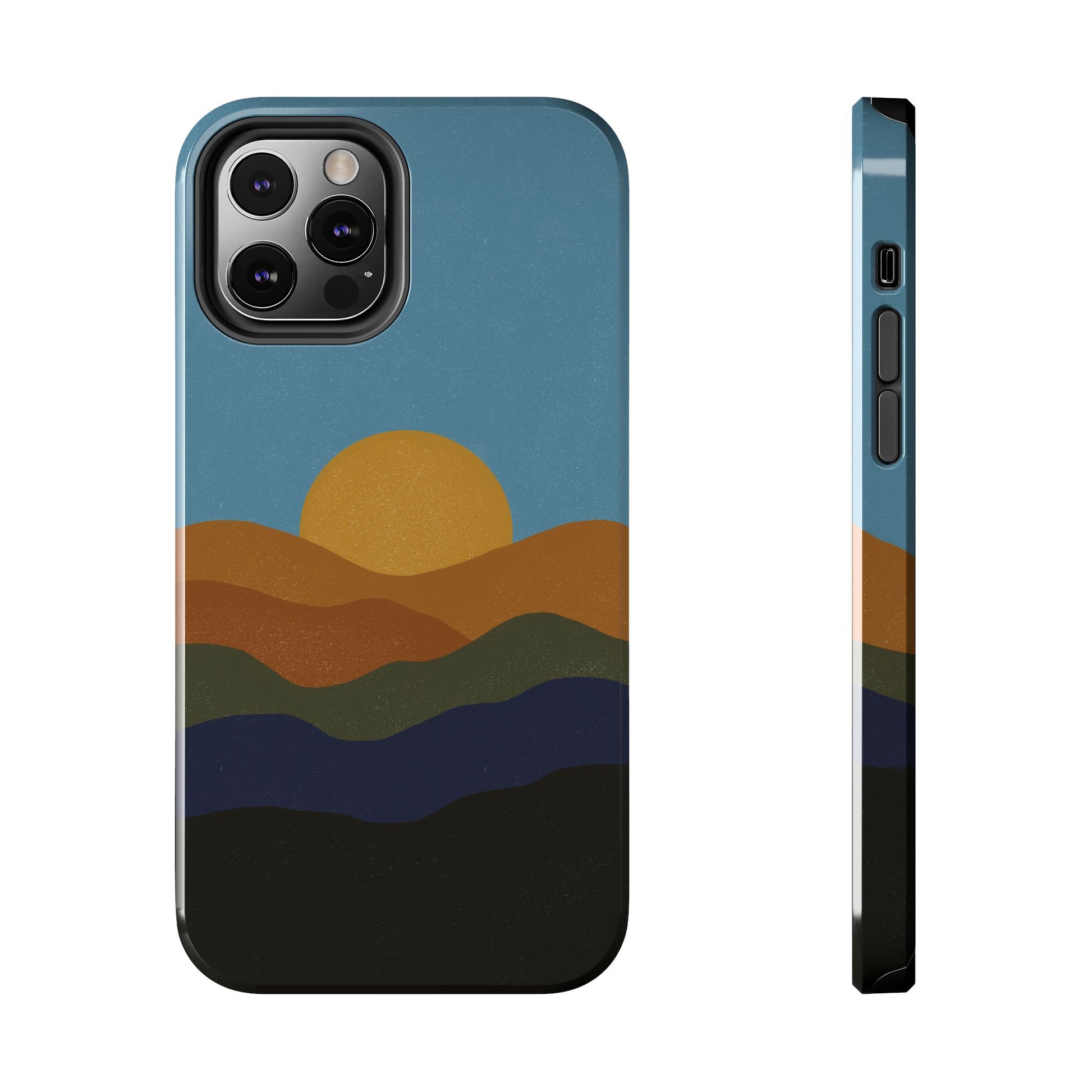 The Mountain Sunset Phone Case for iPhone 12 Pro by Kempain
